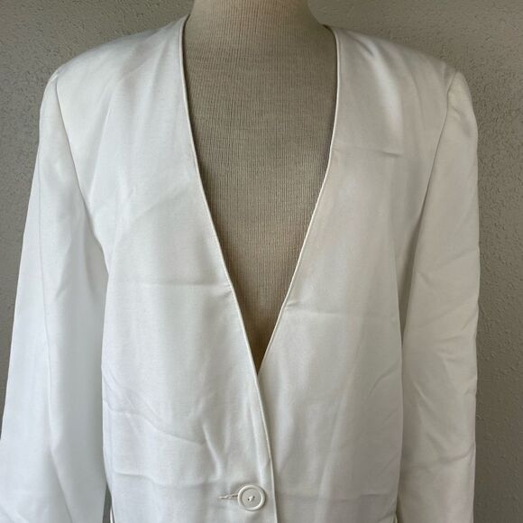 NWT Vintage Counterparts White Dress Jacket Size 10 - Picture 2 of 8